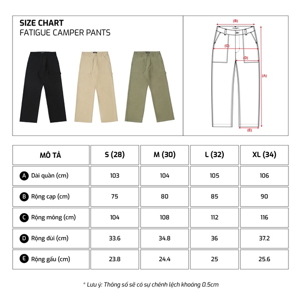 TJO Fatigue Camper Pants