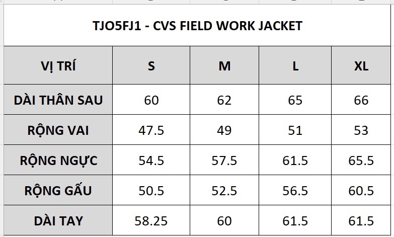 TJO CVS Field Work Jacket